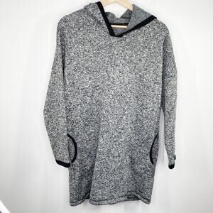 Nautica Black White Grey Long Sleeve Pullover Hoodie Women's Size Small S